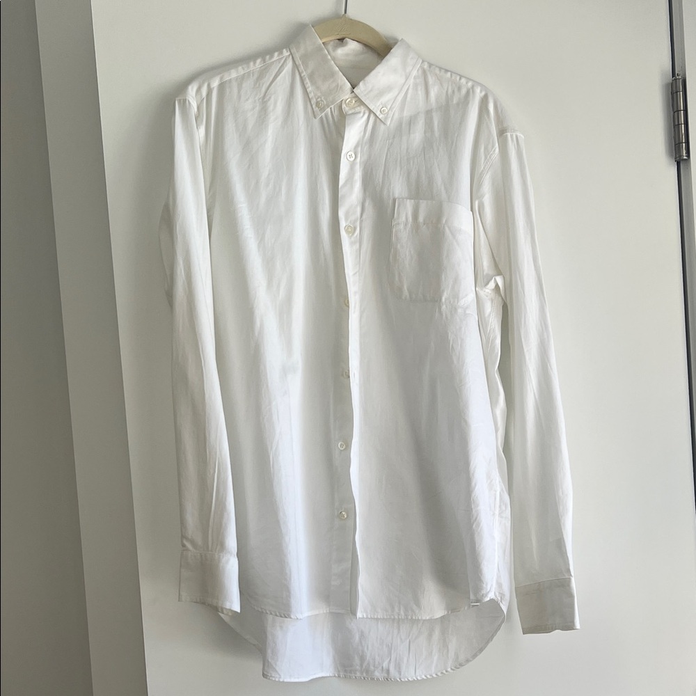 Classic White Men's Shirt Dries Van Noten sz 48